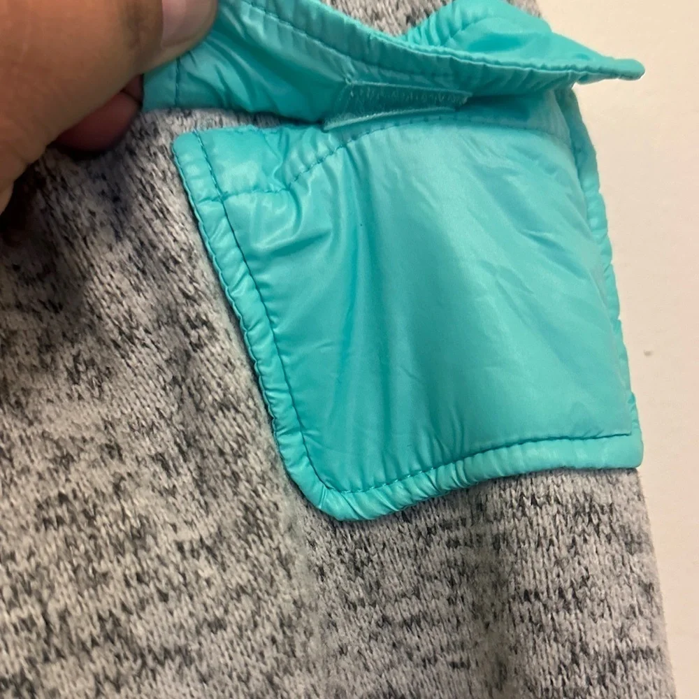 Free Country Teal and Gray Kids Puffer Jacket